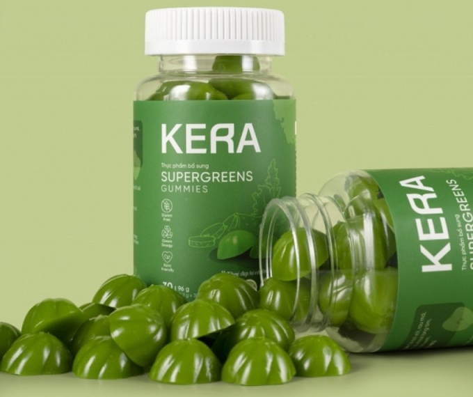 Sản phẩm kẹo Kera. Ảnh: Kera