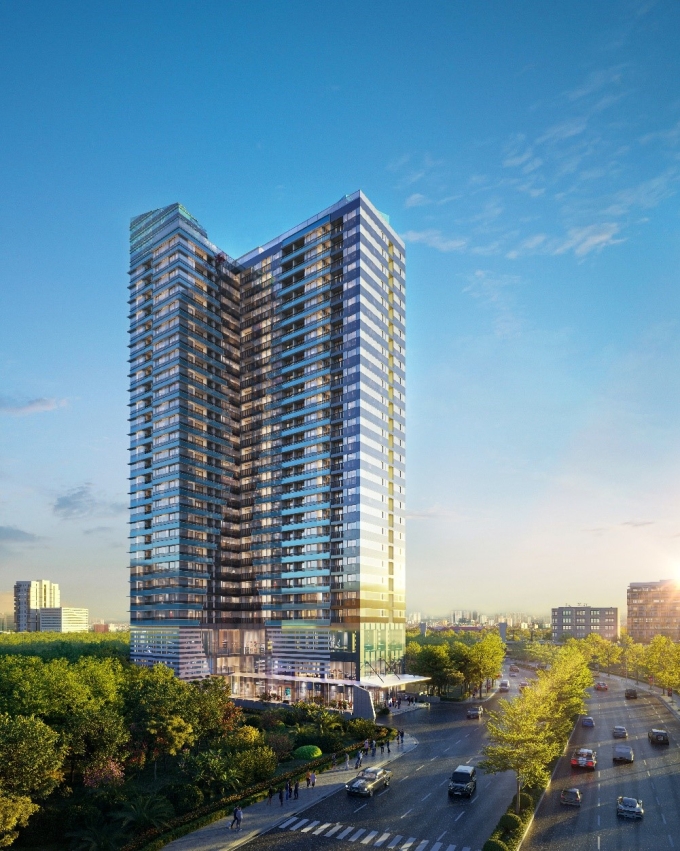 The Ninety Complex tọa lạc trên trục đường Láng. Ảnh: Ánh Sao