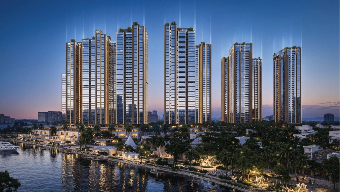 Phối cảnh 9 tòa tháp Sunshine Sky City. Ảnh: Sunshine Group