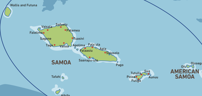 Sau khi đổi múi giờ Samoa và American Samoa tu