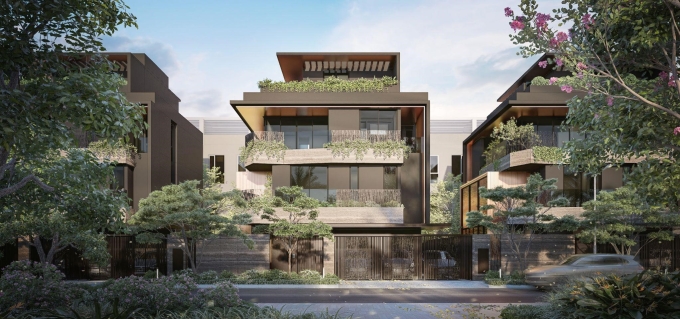 Garden Villa với điểm nhấn không gian xanh bao quanh, giao hòa với thiên nhiên. Ảnh: CapitaLand