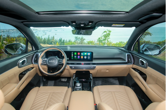 Nội thất Sorento thế hệ mới. Ảnh: Kia Việt Nam