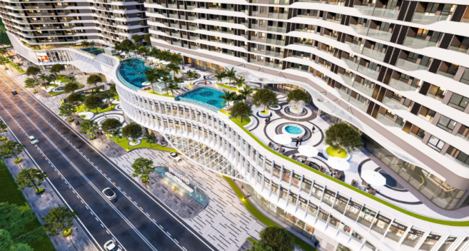 Hồ bơi vô cực tại Diamond Sky. ẢNh: VPG