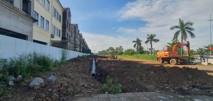 Tuyến đường dạo Ecopath đang được thi công. Ảnh: SJ Group