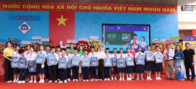 Chubb Life Việt Nam đã hỗ trợ hơn 40.000 học sinh trên cả nước. Ảnh: Chubb Life Việt Nam