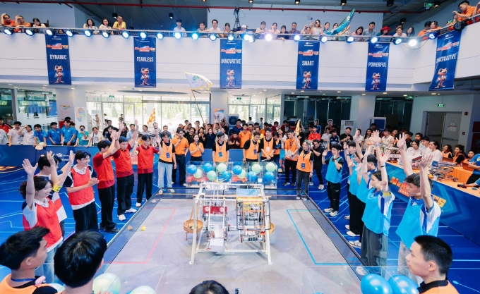 Trường tổ chức các cuộc thi, các sự kiện về AI và công nghệ dành cho học sinh, sinh viên. Ảnh: Trường Đại học FPT