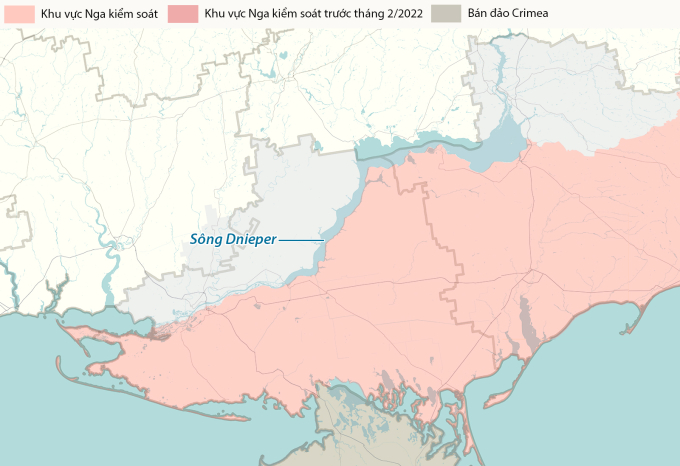 Sông Dnieper. Đồ họa: RYV
