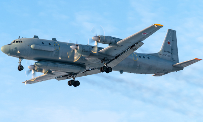 Trinh sát cơ Il-20 của Nga tại Khabarovsk tháng 12/2021. Ảnh: Jet Photos