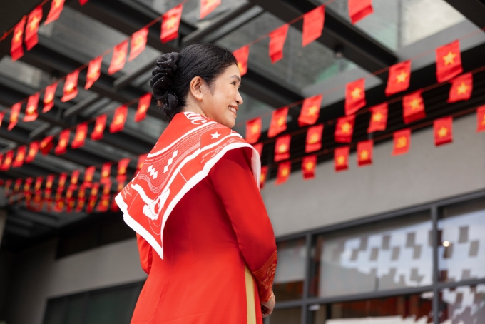 Một cư dân check-in tại Masteri West Heights. Ảnh: Cư dân Masterise