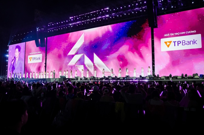 TPBank tiếp tục giữ vai trò nhà tài trợ kim cương cho đêm concert tại Thủ đô Hà Nội. Ảnh: Vieon