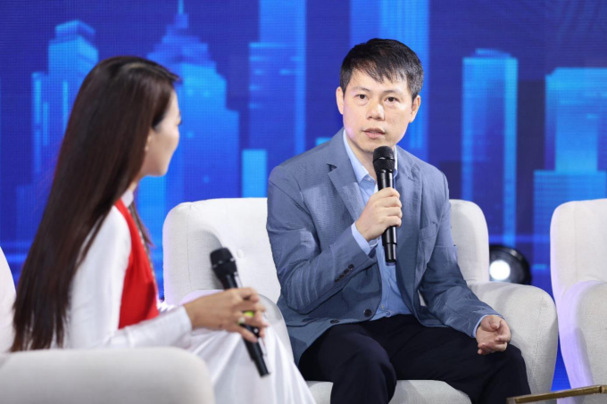 Ông Nguyễn Ngọc Bảo, Tổng giám đốc Tổng công ty Truyền thông đa phương tiện VTC, phát biểu tại sự kiện. Ảnh: VTC