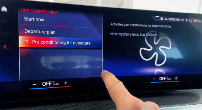 Tính năng tùy chỉnh nhiệt độ pin trên xe điện BMW. Ảnh: BMW Blog