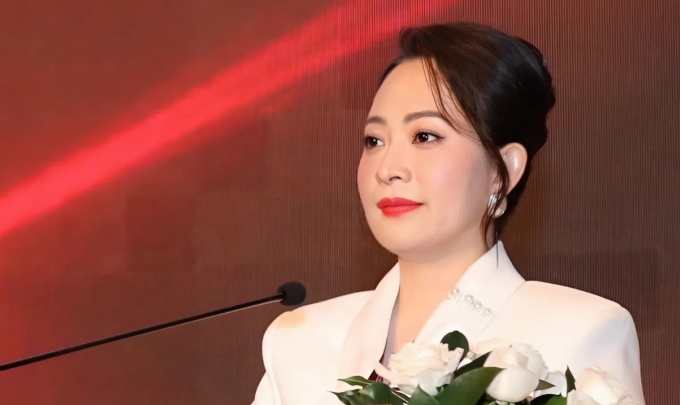 BS.CK2 Nguyễn Thị Phan Thúy, Giám đốc Bệnh viện Da Liễu TP HCM, tại hội nghị khoa học da liễu miền Nam, ngày 28/9. Ảnh: Lan Anh