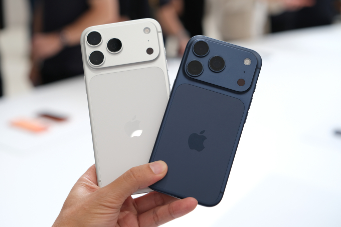 iPhone 17 Pro và 17 Pro Max tại lễ ra mắt ở Apple Park. Ảnh: Tuấn Hưng