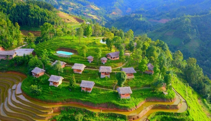 Hồ Thầu Eco-Village nằm ở vị trí cao với tầm nhìn đẹp. Ảnh: Eco-Village