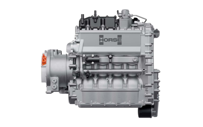 Horse C15 lắp vừa theo chiều ngang hoặc chiều dọc vào khoang trước hoặc sau của xe điện. Ảnh: Horse Powertrain