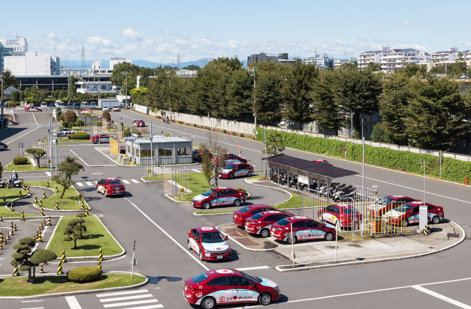 Sân sa hình Musashisakai Driving School tại Tokyo. Ảnh: Musashisakai Driving School