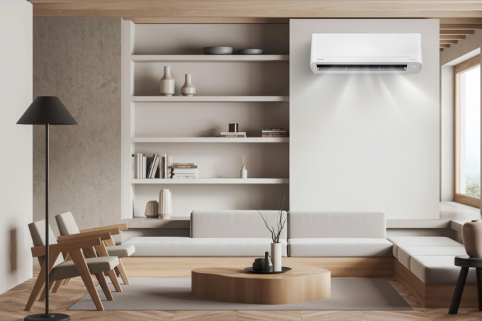 Dòng điều hòa RAS-H13S5KCV2G-V có thiết kế phù hợp phong cách nội thất kiểu Nhật. Ảnh: Toshiba