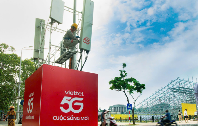 Các trạm 5G Viettel được thu hồi sau khi hoàn thành nhiệm vụ phục vụ đại lễ A80. Ảnh: Viettel