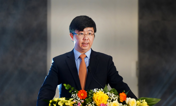 Thứ trưởng Khoa học và Công nghệ Bùi Hoàng Phương phát biểu tại Hội nghị. Ảnh: Lưu Quý