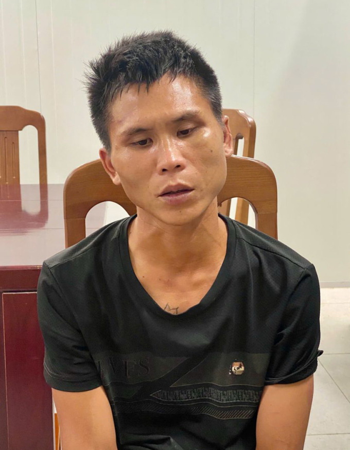 Lộc tại cơ quan điều tra. Ảnh: Lam Sơn