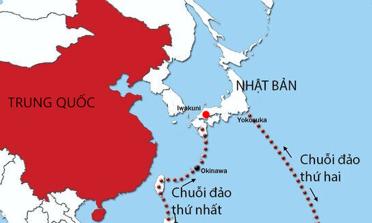 Vị trí Iwakuni (chấm đỏ). Đồ họa: Cofda