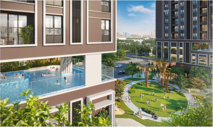 Dự án có 35 tiện ích nội khu dành cho cư dân. Ảnh: Cara Group