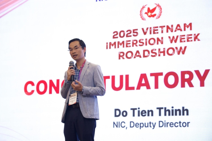 Phó Giám đốc Trung tâm Đổi mới sáng tạo Quốc gia Đỗ Tiến Thịnh. Ảnh: Như Liên