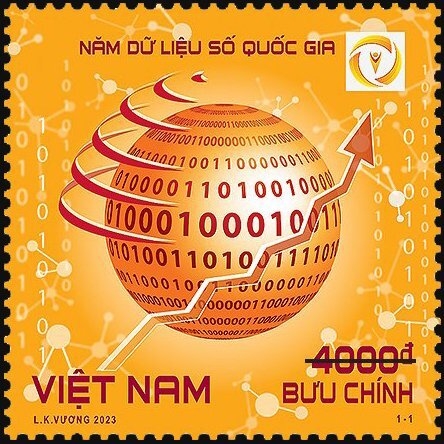 Tem Năm dữ liệu số Quốc gia. Ảnh: Tư liệu BĐVN
