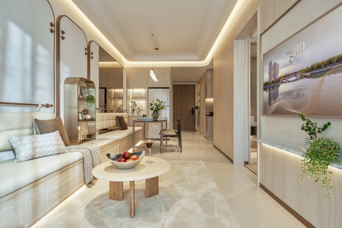 Không gian trong căn hộ 65 m2. Ảnh: An Gia