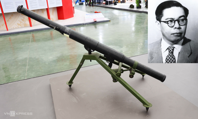 Súng SKZ do kỹ sư Trần Đại Nghĩa cải tiến - hiện vật tiêu biểu giai đoạn 1945-1954, khắc họa tinh thần tự lực của thời kỳ kháng chiến và kiến quốc. Ảnh: Trọng Đạt - Quỳnh Trần/MST