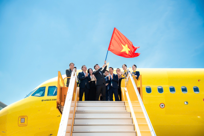Lễ đón chiếc máy bay thứ hai của Vietravel Airlines. Ảnh: T&T Group