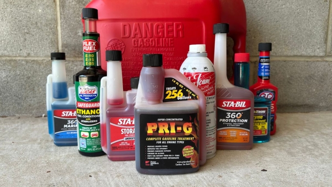 Các dung dịch fuel stabilizer tại thị trường Mỹ. Ảnh: Trueprepper