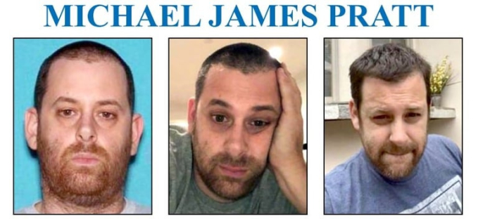 Michael James Pratt trong ảnh truy nã của FBI.