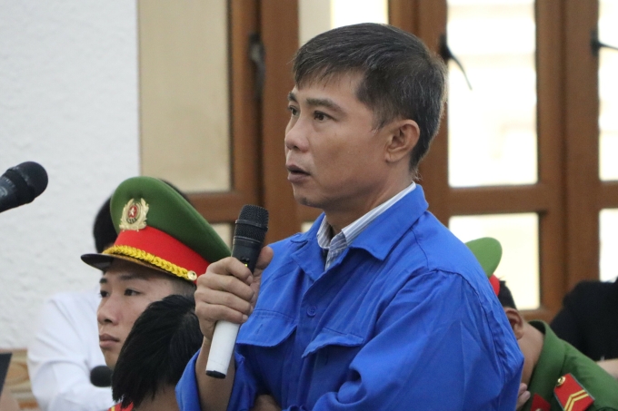 Bị cáo Nguyễn Thành Ngôn tại phiên toà. Ảnh: Khải Nguyên