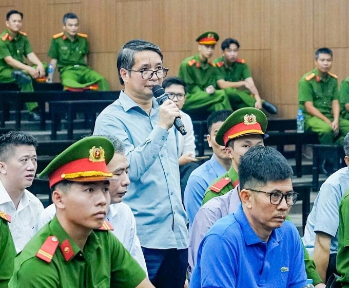 Ông Phạm Thái Hà, cựu Phó chủ nhiệm Văn phòng Quốc hội, cựu trợ lý nguyên Chủ tịch Quốc hội tại tòa. Ảnh: Danh Lam