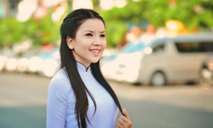 Ngọc Trinh tái hiện hình ảnh Vy trong Mùi ngò gai, năm 2013. Ảnh: Facebook Phạm Thị Ngọc Trinh