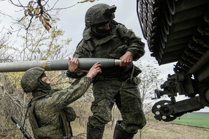Các binh sĩ Nga ở Zaporizhzhia, Ukraine, hồi năm 2022. Ảnh: Sputnik
