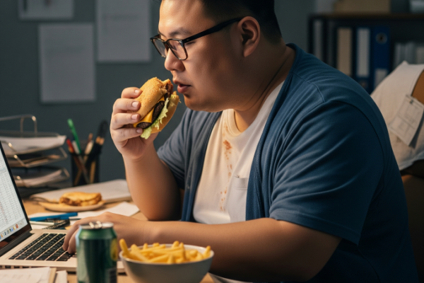 Ăn khi làm việc: Dễ tăng cân không?