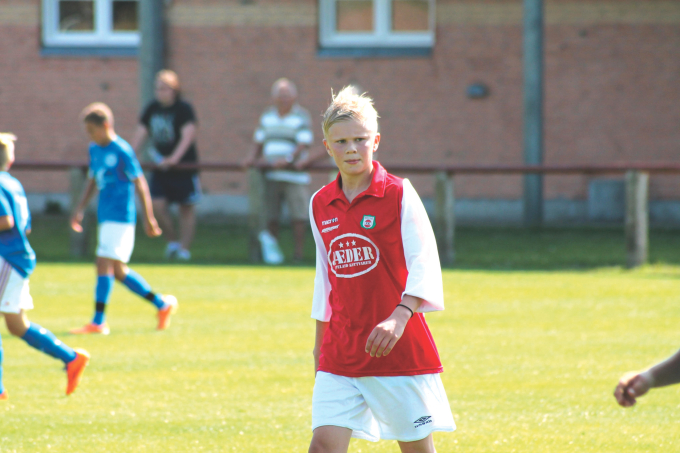 Haaland chơi cho U15 Bryne FK năm 2015. Ảnh: Bryne FK