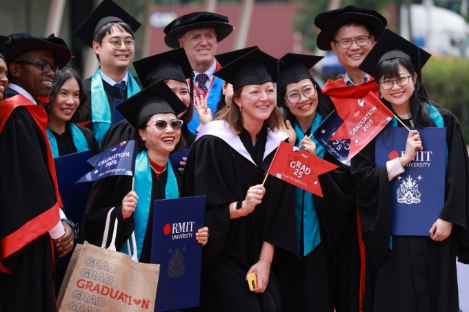 Lễ tốt nghiệp năm 2025 tại Đại học RMIT Việt Nam. Ảnh: RMIT