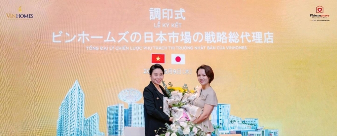 Lễ ký kết hợp tác chiến lược giữa Vinhomes và doanh nghiệp. Ảnh: VietnamGroove