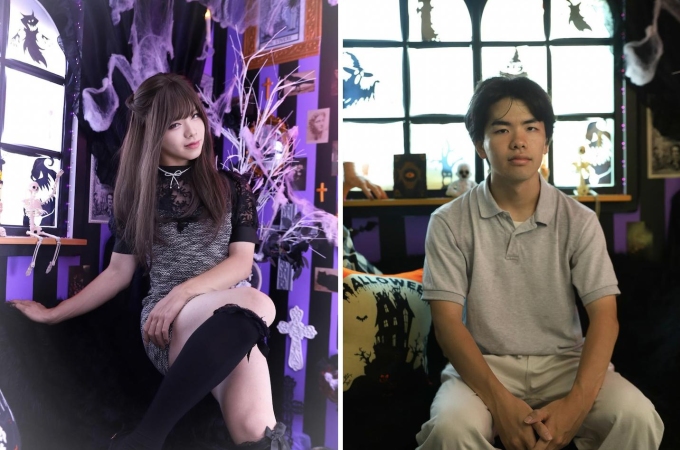 Hình ảnh trước và sau khi giả gái của một chàng trai chụp tại một salon ở khu giải trí Shinjuku, Tokyo năm 2025. Ảnh:@studio_raar/IG