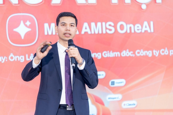 Ông Lê Hồng Quang, Tổng Giám đốc MISA phát biểu tại lễ công bố và ra mắt. Ảnh: Misa