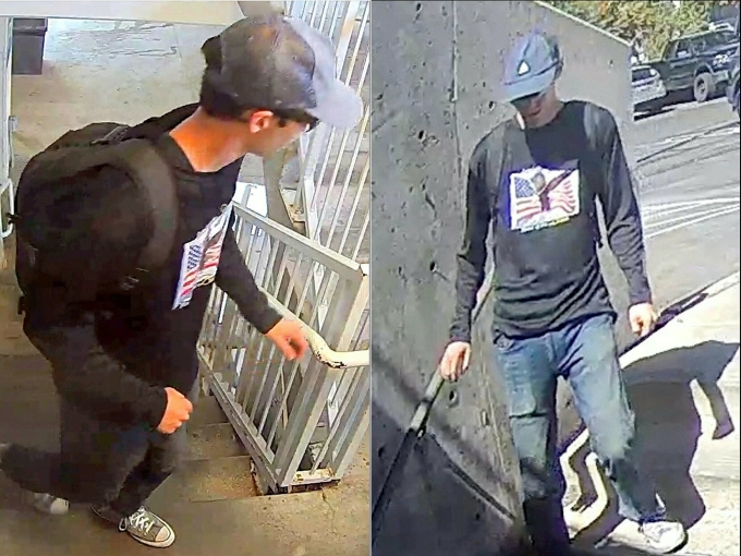 Hình ảnh chụp cận nghi can vụ ám sát Charlie Kirk được FBI công bố đêm 11/9. Ảnh: AFP