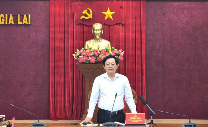 [Caption]Bí thư Tỉnh ủy Hồ Quốc Dũng phát biểu kết luận.
