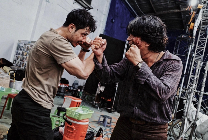 Thanh Sơn tập luyện võ thuật. Ảnh: Nhân vật cung cấp