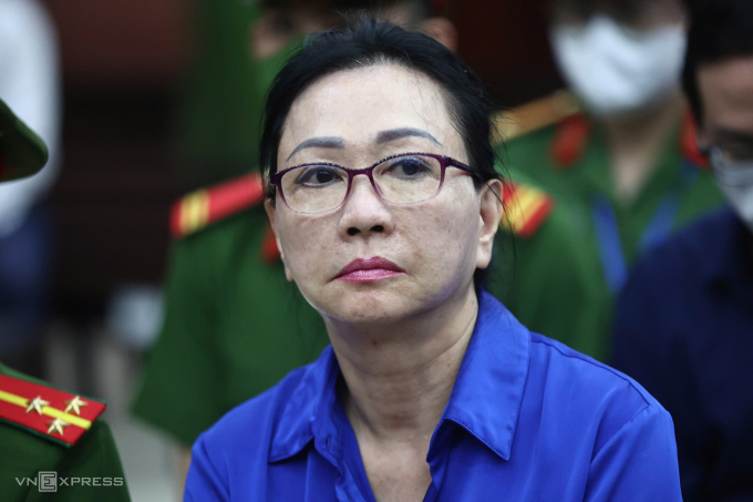 Bà Trương Mỹ Lan trong phiên tòa phúc thẩm hồi tháng 12/2024. Ảnh: Quỳnh Trần