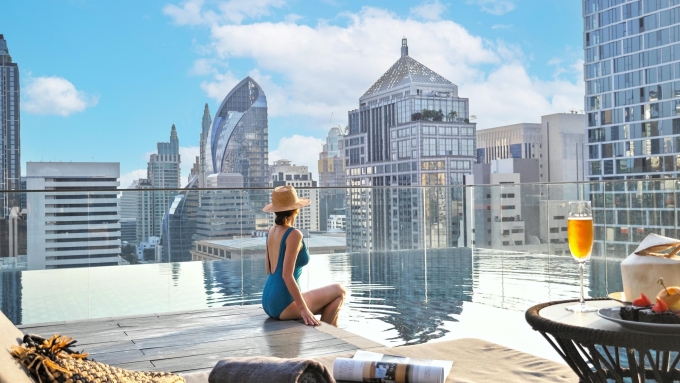 Một khách sạn ở trung tâm Bangkok. Ảnh: IGH