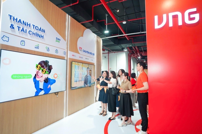 Gian hàng VNG tại Triển lãm 80 năm thành tựu đất nước. Ảnh: VNG